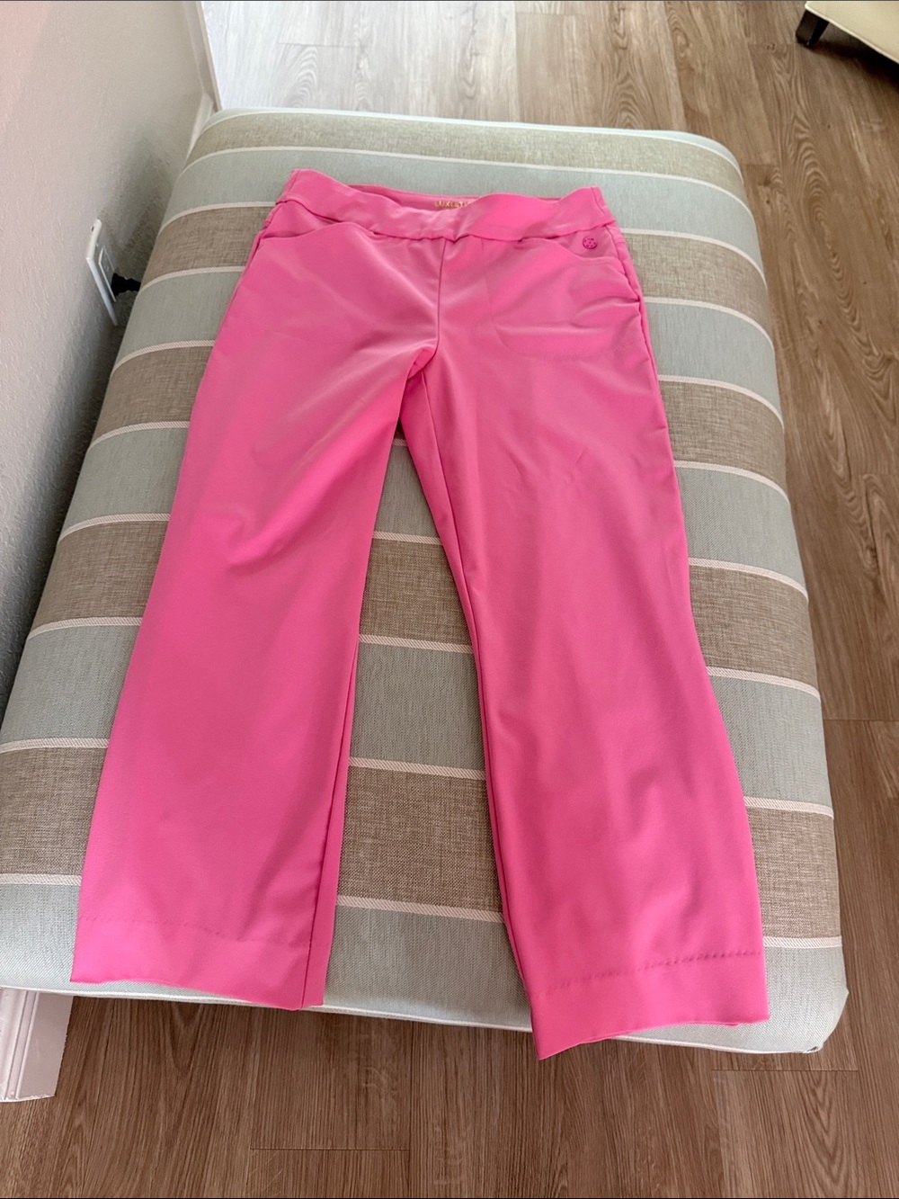 Lilly Pulitzer Bright Pink Boot Cut Pull-On Pants